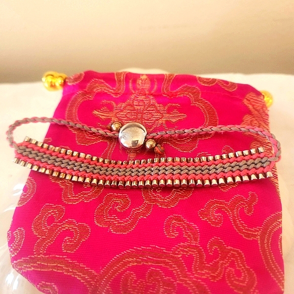 Links of London Sterling Silver & Pinks Friendship Bracelet - Picture 4 of 4